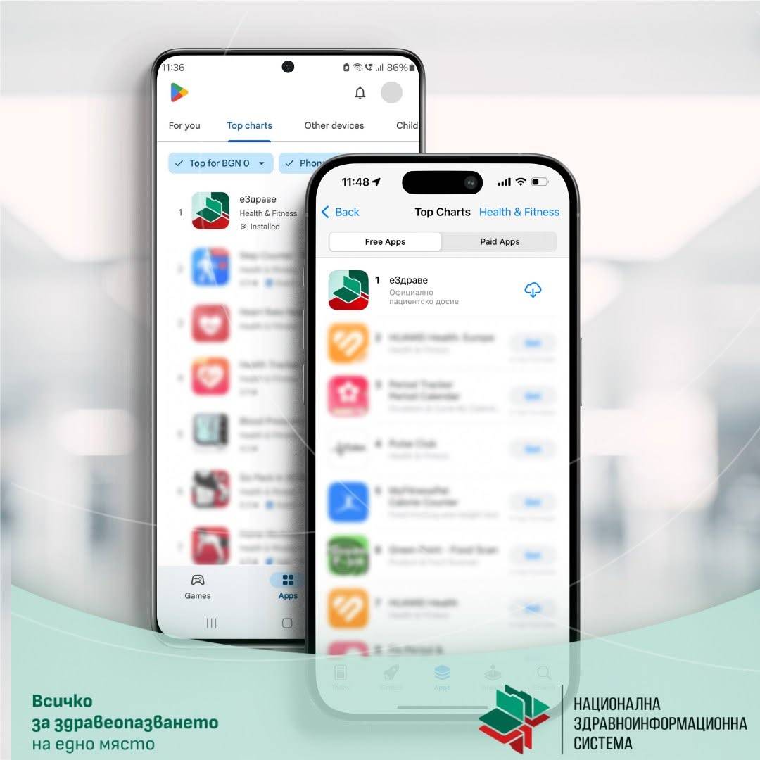 Мобилното приложение еЗдраве